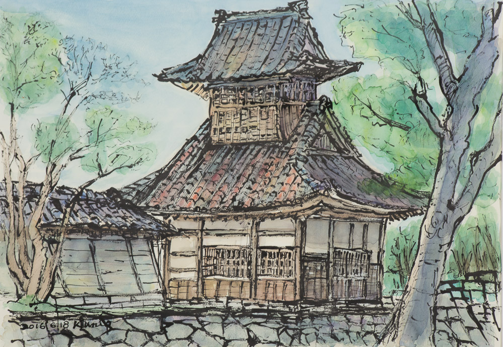 北村邦夫　勝興寺 太鼓桜