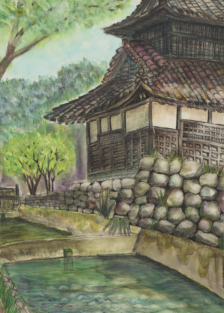 若林恵子　勝興寺 鼓堂
