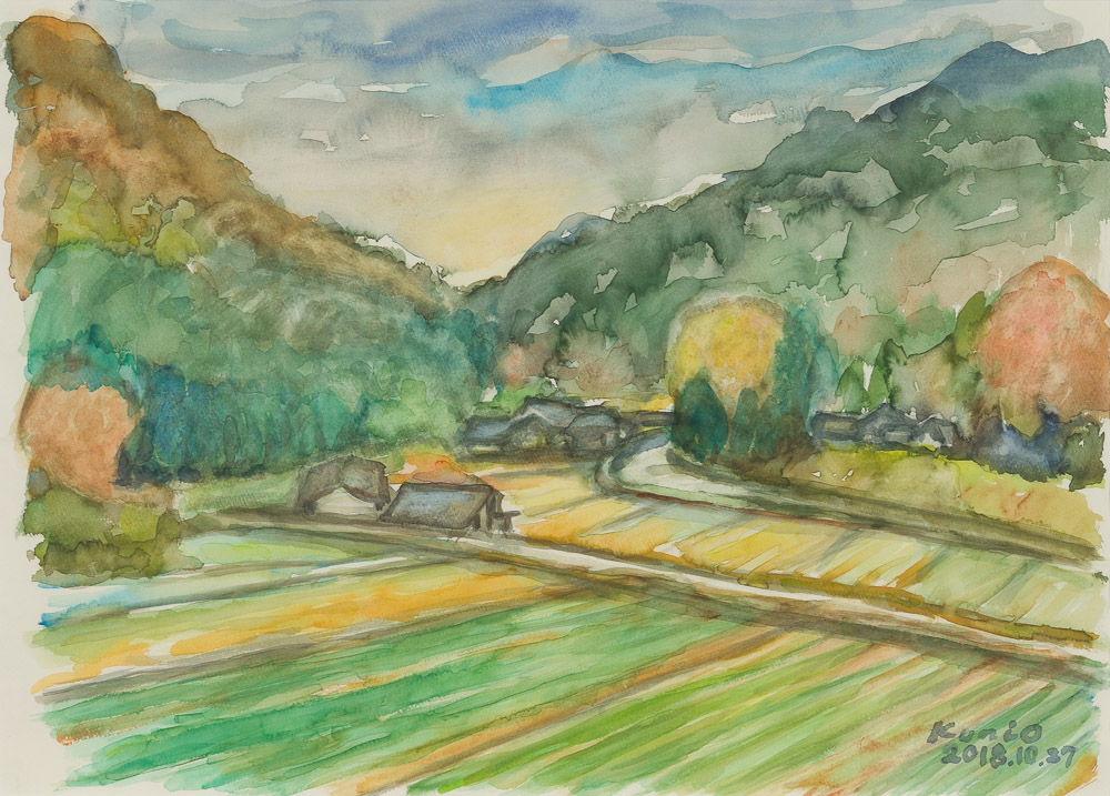 北村邦夫　里山の秋