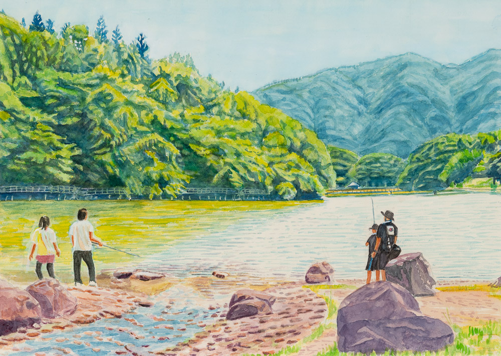 猪原正美　天湖森公園池釣り